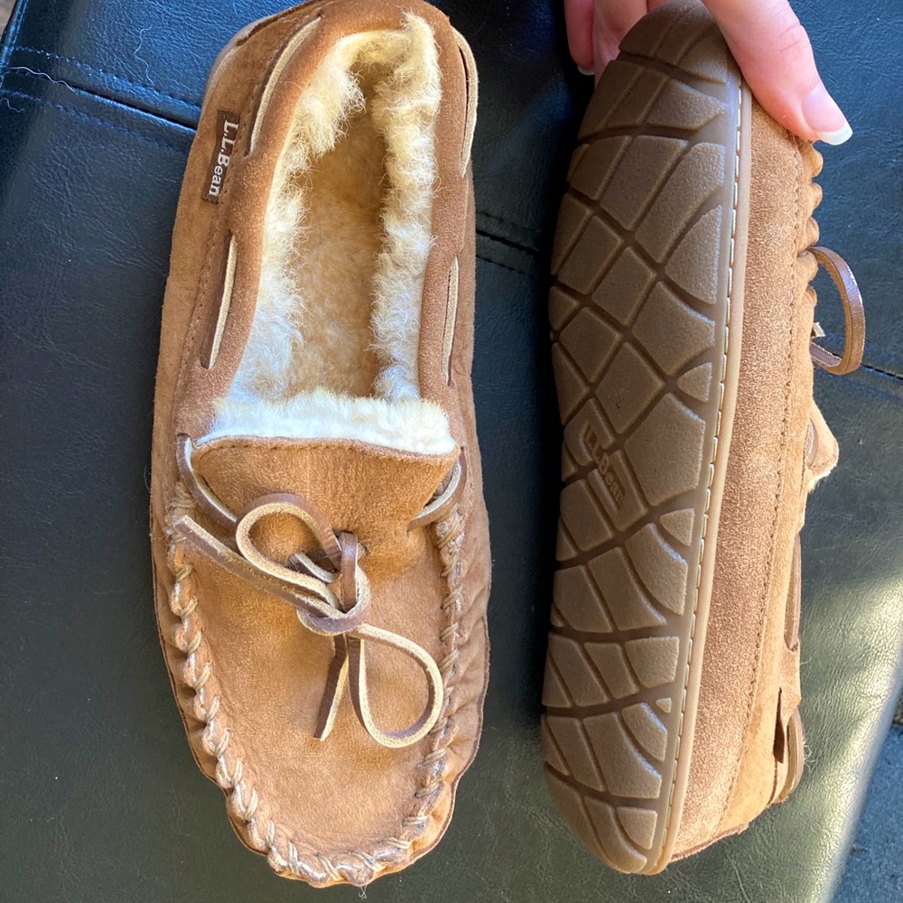 LL Bean Wicked Good Camp Moccasin Slippers